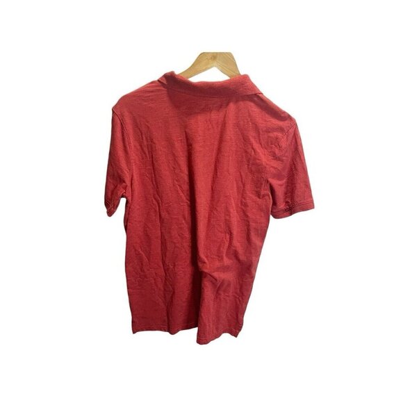 Mossimo Men's Athletic Fit Polo Shirt Red M Short Sleeved Casual - Picture 4 of 4